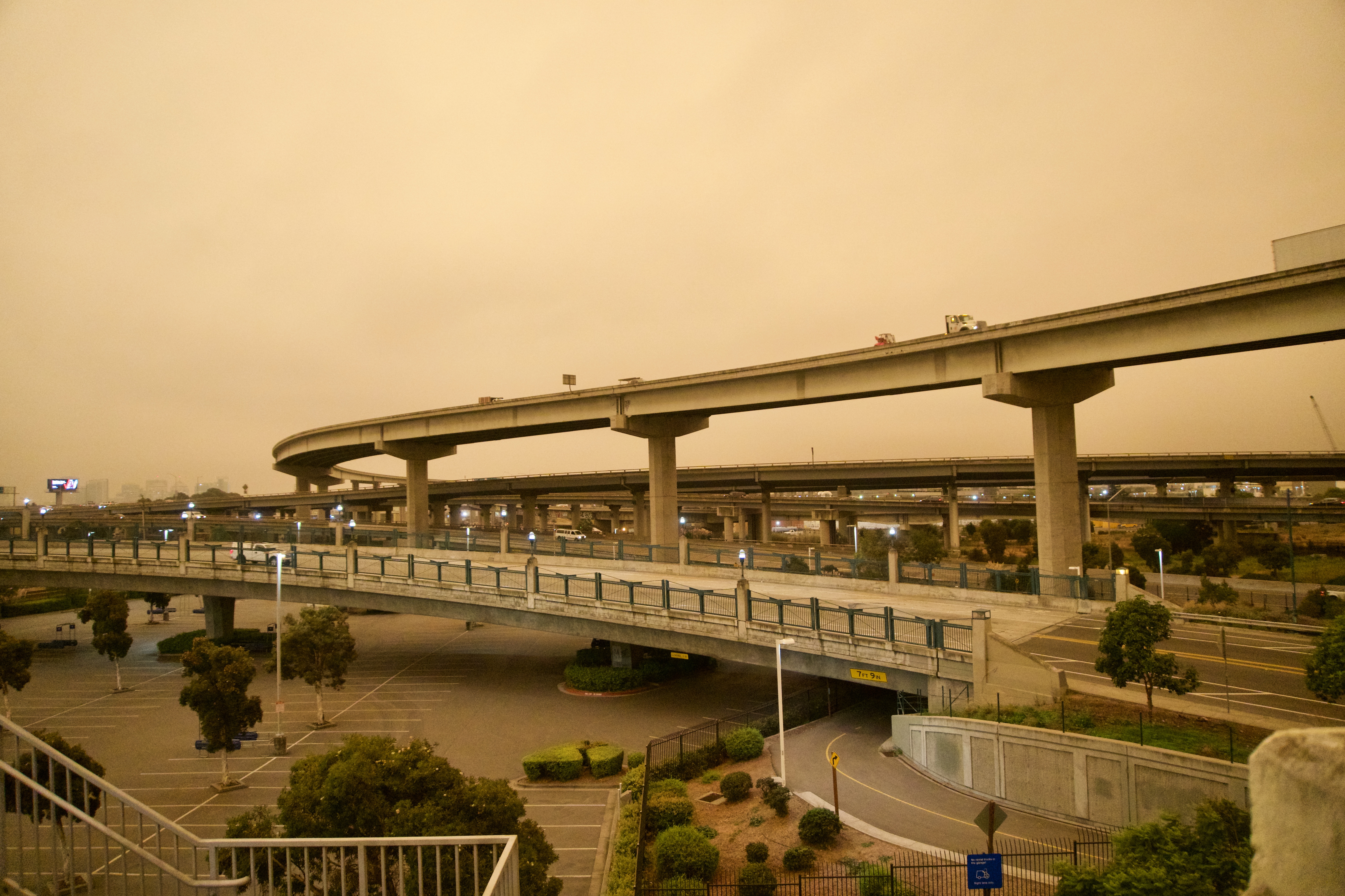 Aerial view of bridge and flyover — GFRP example