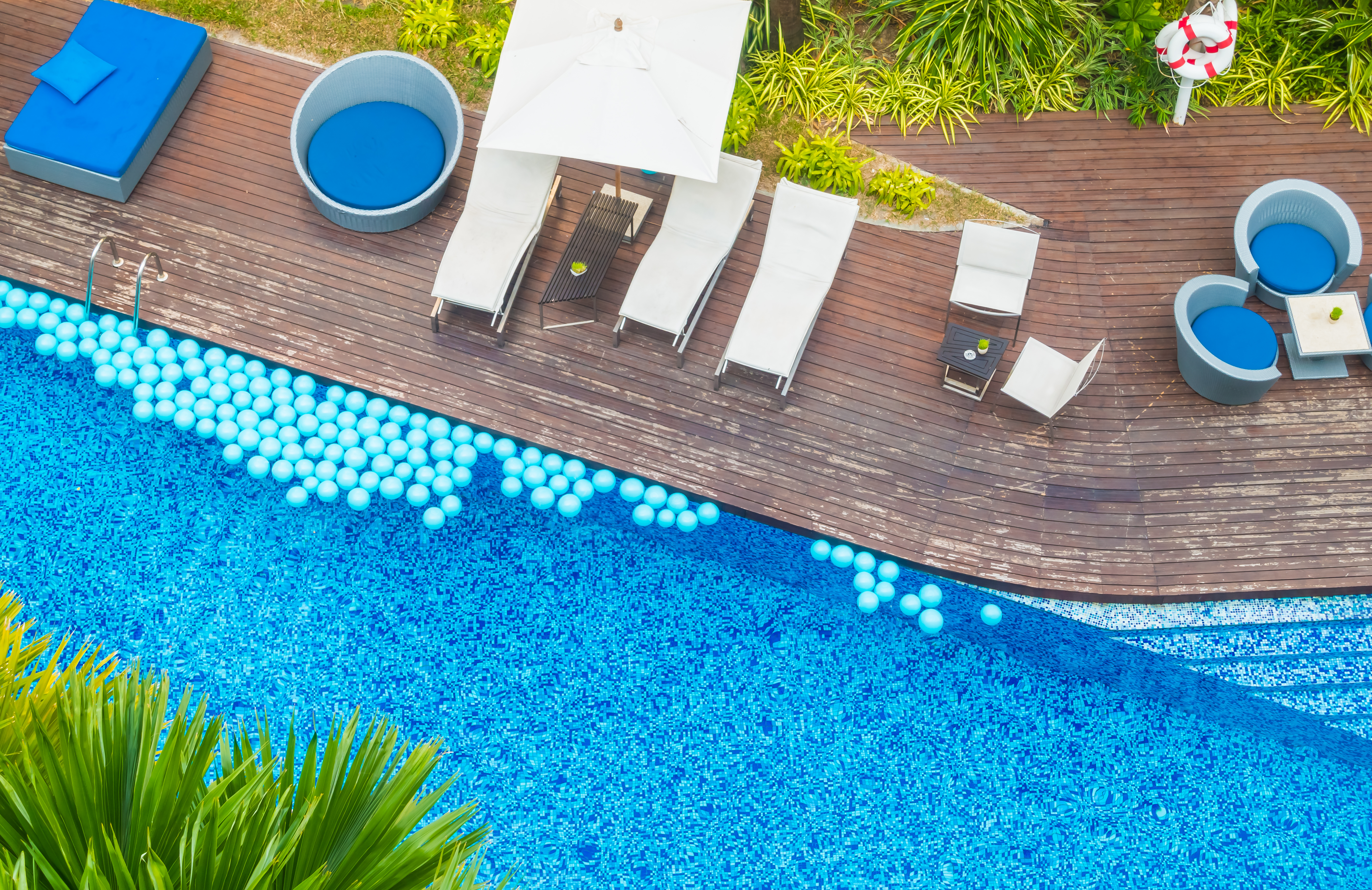 Swimming pool structure example — GFRP